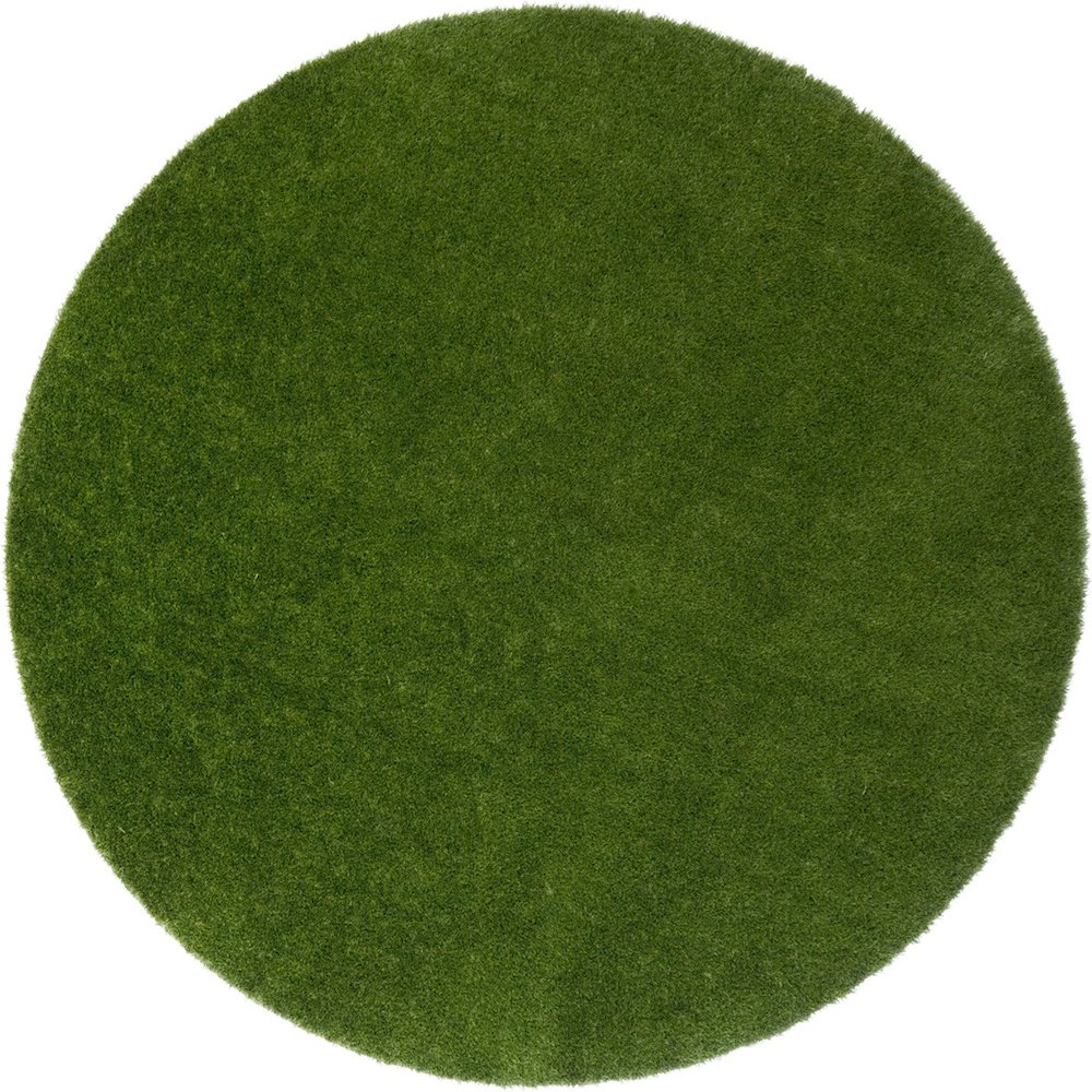Kid Essentials GreenSpace 7'6" Round Area Rug in Color Green