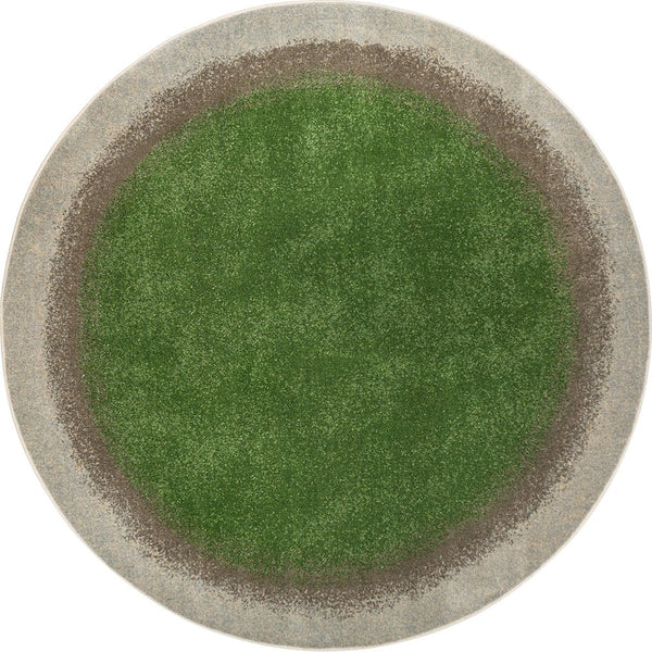 Kid Essentials Grounded 7'7" Round Area Rug in Color Meadow