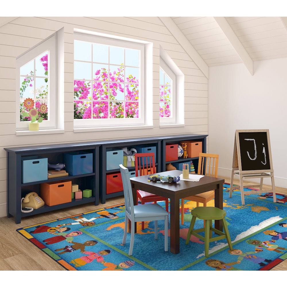 Kid Essentials Hands Around the World 2'8" x 3'10" Area Rug in Color Multi