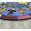 Kid Essentials Hands Around the World 5'4" x 7'8" Oval Area Rug in Color Multi