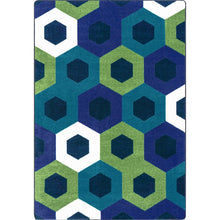 Kid Essentials Hexed 3'10" x 5'4" Area Rug in Color Violet