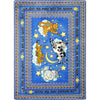 Kid Essentials Hey Diddle Diddle 3'10" x 5'4" Area Rug in Color Blue