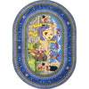 Kid Essentials Humpty Dumpty 3'10" x 5'4" Oval Area Rug in Color Multi