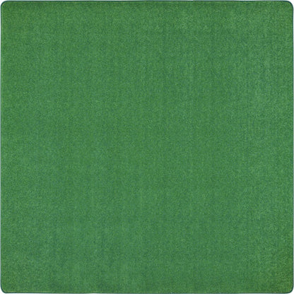 Kid Essentials Just Kidding 6' x 6'  Area Rug in Color Grass Green