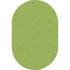 Kid Essentials Just Kidding 6' x 9' Oval Area Rug in Color Lime Green