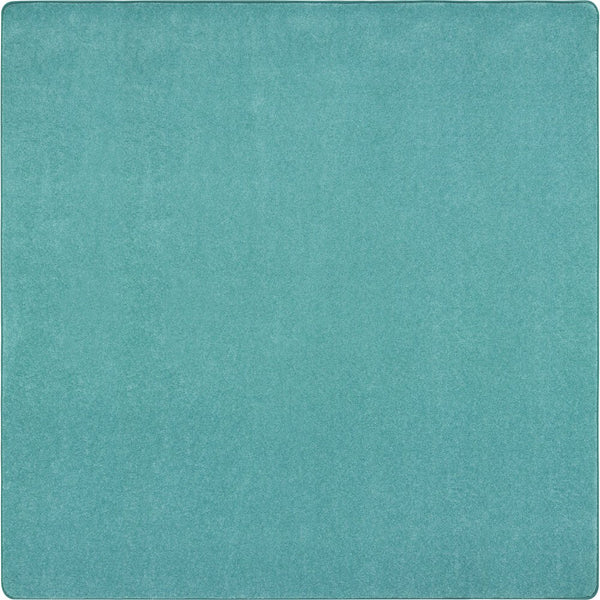 Kid Essentials Just Kidding 6' x 6'  Area Rug in Color Seafoam