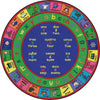 Kid Essentials LenguaLink (Spanish) 13'2" Round Area Rug in Color Multi