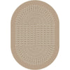 Kid Essentials Like Home 3'10" x 5'4" Oval Area Rug in Color Beige