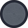 Kid Essentials Like Home 7'7" Round Area Rug in Color Navy