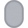 Kid Essentials Like Home 3'10" x 5'4" Oval Area Rug in Color Silver