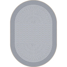 Kid Essentials Like Home 3'10" x 5'4" Oval Area Rug in Color Silver