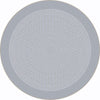 Kid Essentials Like Home 7'7" Round Area Rug in Color Silver