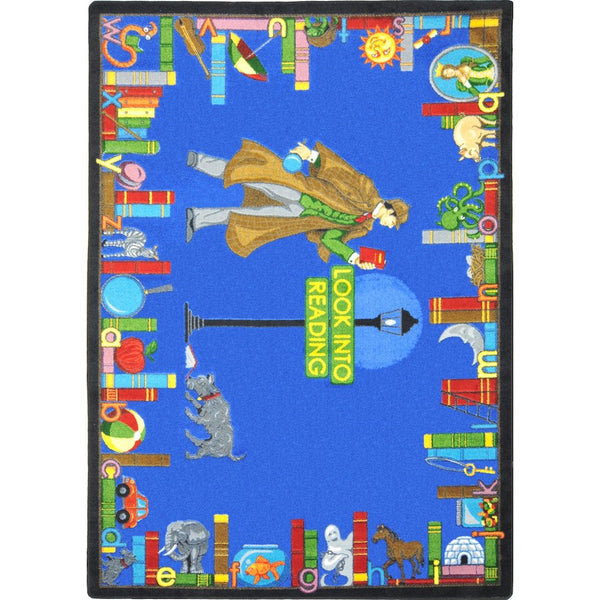 Kid Essentials Look Into Reading 5'4" x 7'8" Area Rug in Color Multi