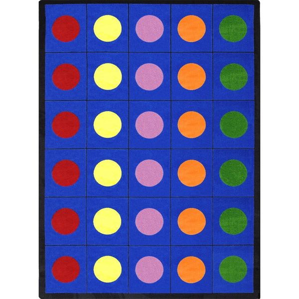 Kid Essentials Lots of Dots 7'8" x 10'9" Area Rug in Color Multi