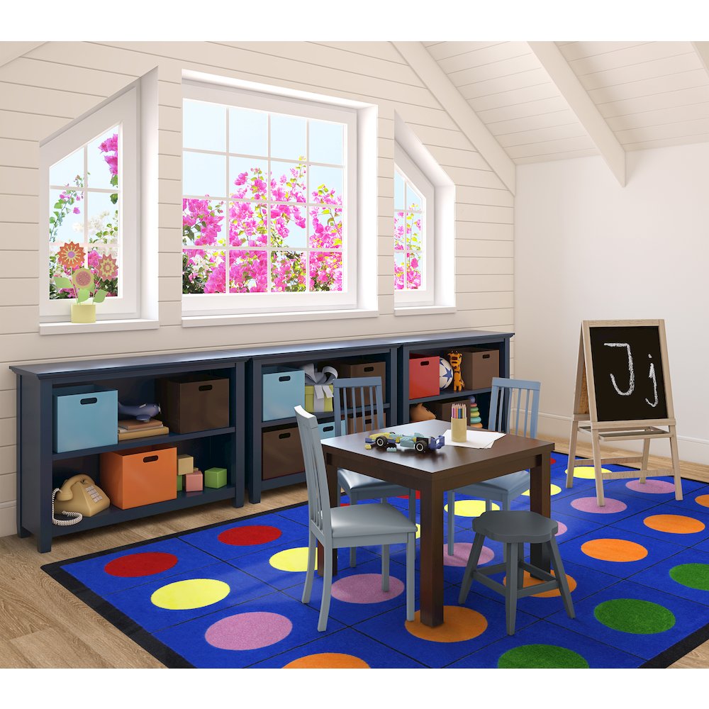 Kid Essentials Lots of Dots 7'8" x 10'9" Area Rug in Color Multi