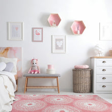 Claremont Kids Make A Wish 3'10" x 5'4" Area Rug in Color Blush