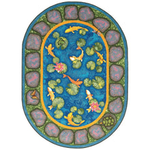 Kid Essentials Maria's Garden 3'10" x 5'4" Oval Area Rug in Color Multi