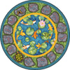 Kid Essentials Maria's Garden 7'7" Round Area Rug in Color Multi