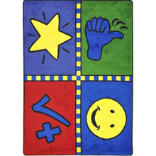 Kid Essentials Motivation Mat 3'10" x 5'4" Area Rug in Color Multi