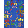 Kid Essentials Musical Chairs 5'4" x 7'8" Area Rug in Color Multi