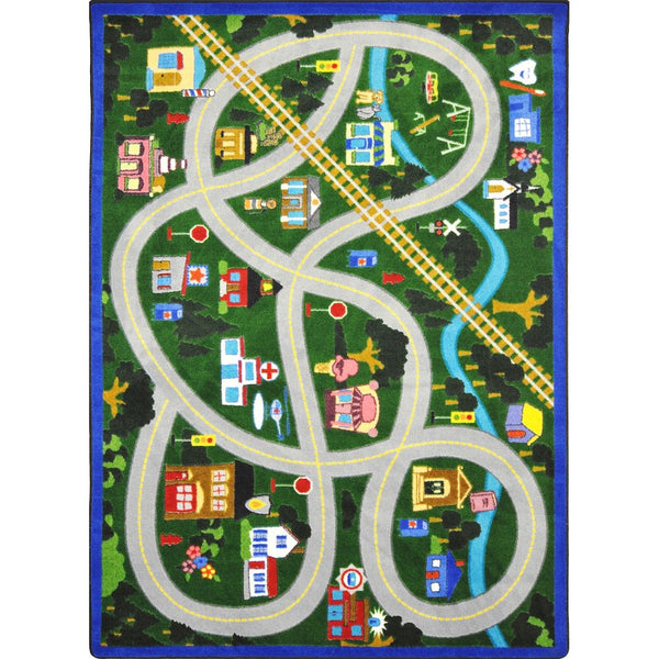 Kid Essentials My Community Helpers 5'4" x 7'8" Area Rug in Color Multi