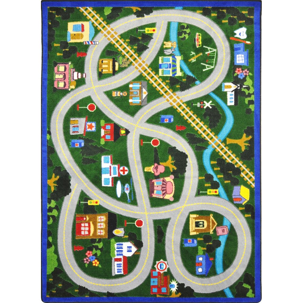 Kid Essentials My Community Helpers 5'4" x 7'8" Area Rug in Color Multi