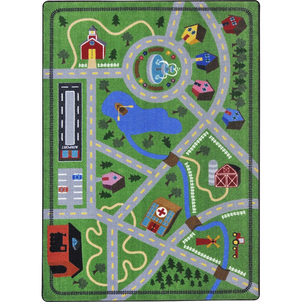 Kid Essentials Neighborhood Explorer 5'4" x 7'8" Area Rug in Color Multi