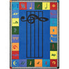 Kid Essentials Note Worthy (Elementary) 5'4" x 7'8" Area Rug in Color Multi