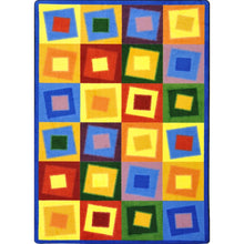 Kid Essentials Off Balance 3'10" x 5'4" Area Rug in Color Brights