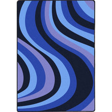 Kid Essentials On the Curve 3'10" x 5'4" Area Rug in Color Blue