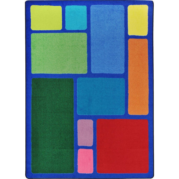 Kid Essentials Our Block 5'4" x 7'8" Area Rug in Color Multi