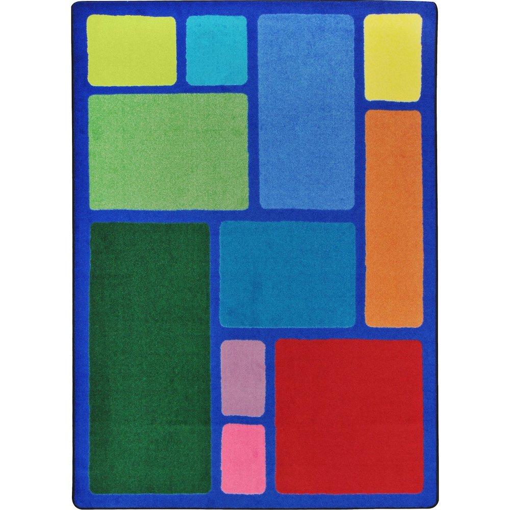 Kid Essentials Our Block 5'4" x 7'8" Area Rug in Color Multi
