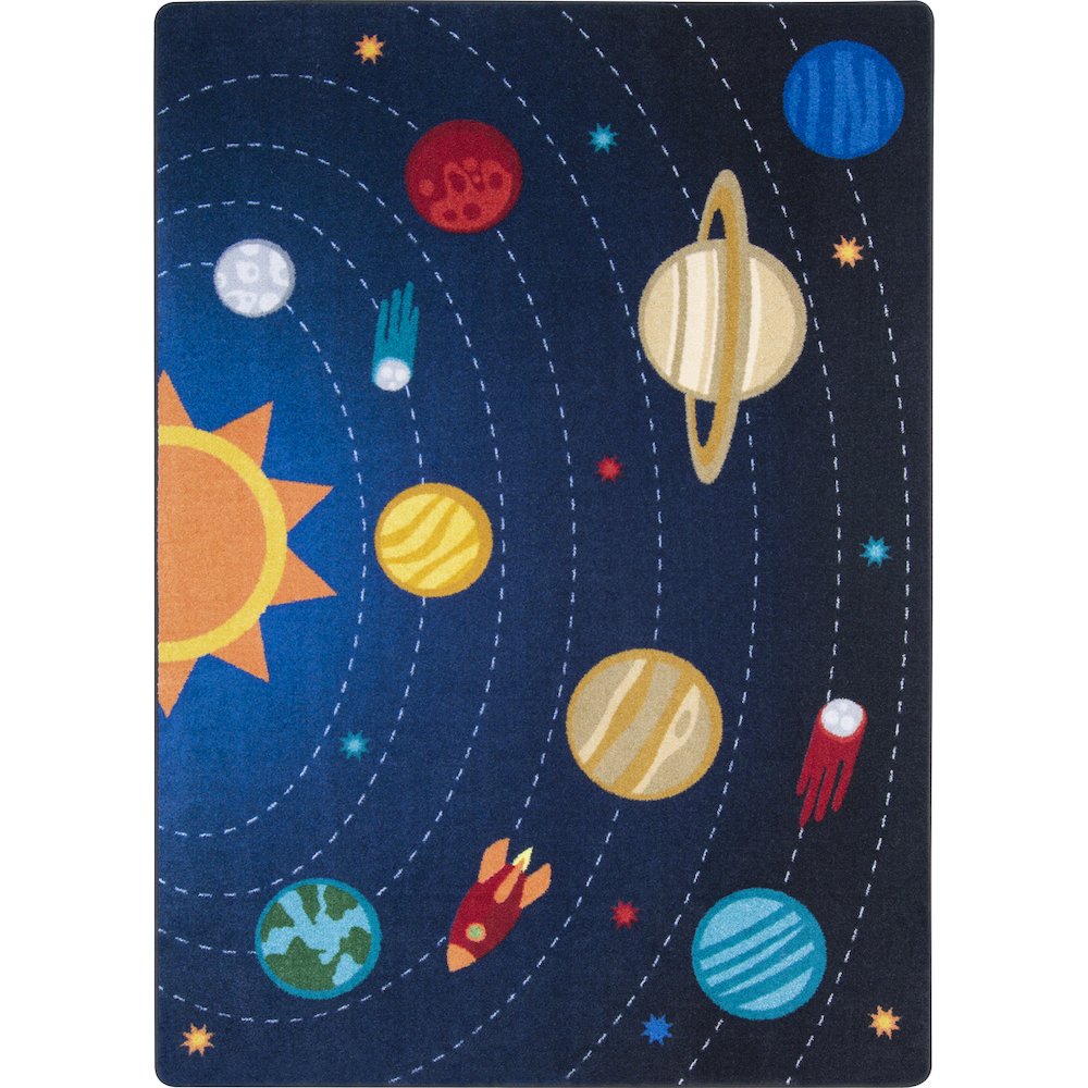 Kid Essentials Out of this World 5'4" x 7'8" Area Rug in Color Multi