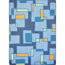 Kid Essentials Outside the Box 3'10" x 5'4" Area Rug in Color Cool Blue