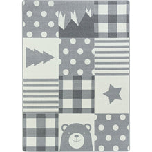 Claremont Kids Patchwork Boy 3'10" x 5'4" Area Rug in Color Cloudy