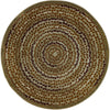 Kid Essentials Peaceful Pebbles 7'7" Round Area Rug in Color Terracotta