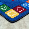 Kid Essentials Peaceful Readers 5'4" x 7'8" Area Rug in Color Multi