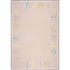 Kid Essentials Polka Dot ABC's 3'10" x 5'4" Area Rug in Color Multi