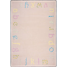 Kid Essentials Polka Dot ABC's 3'10" x 5'4" Area Rug in Color Multi