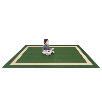 Kid Essentials Portrait 3'10" x 5'4" Area Rug in Color Greenfield