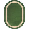 Kid Essentials Portrait 5'4" x 7'8" Oval Area Rug in Color Greenfield