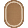 Kid Essentials Portrait 5'4" x 7'8" Oval Area Rug in Color Mocha