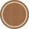 Kid Essentials Portrait 7'7" Round Area Rug in Color Mocha