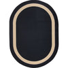 Kid Essentials Portrait 5'4" x 7'8" Oval Area Rug in Color Onyx