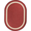 Kid Essentials Portrait 5'4" x 7'8" Oval Area Rug in Color Wine