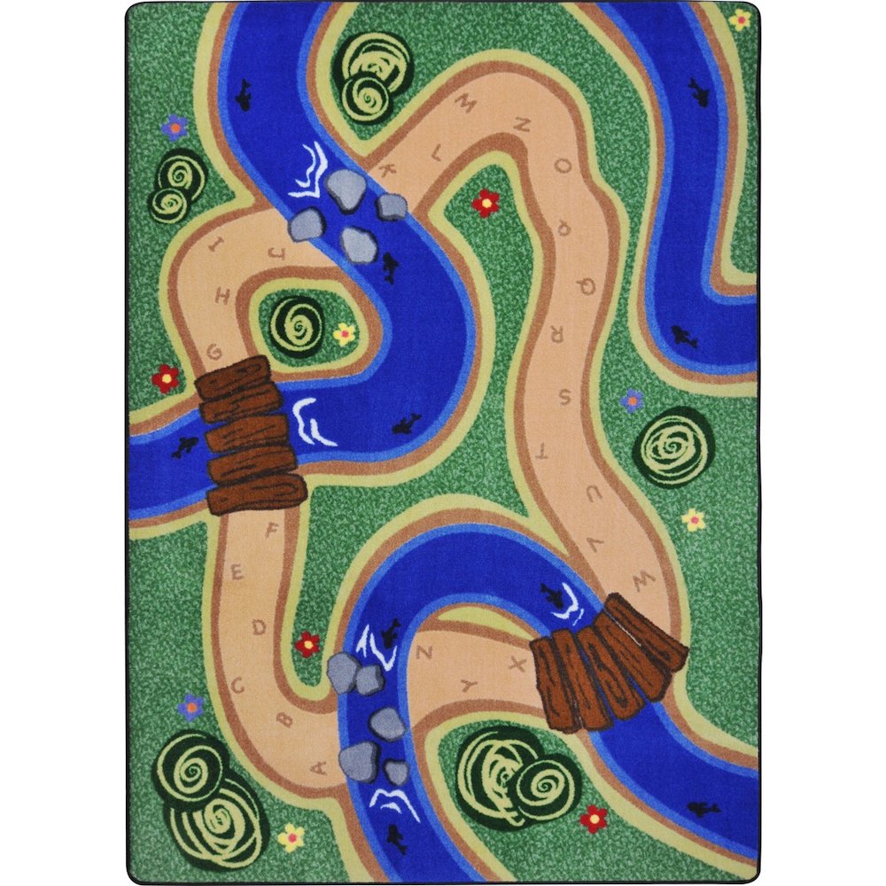 Kid Essentials Pretend & Play 5'4" x 7'8" Area Rug in Color Multi