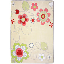 Kid Essentials Pretty Posies 3'10" x 5'4" Area Rug in Color Multi