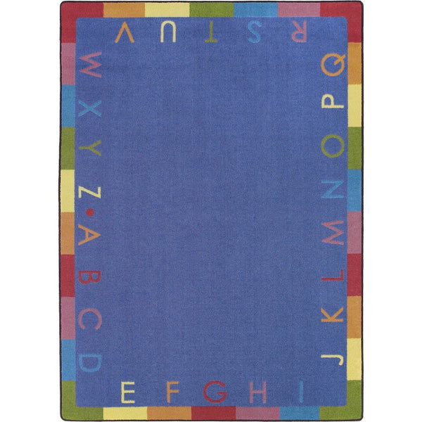 Kid Essentials Rainbow Alphabet 5'4" x 7'8" Area Rug in Color Pastel