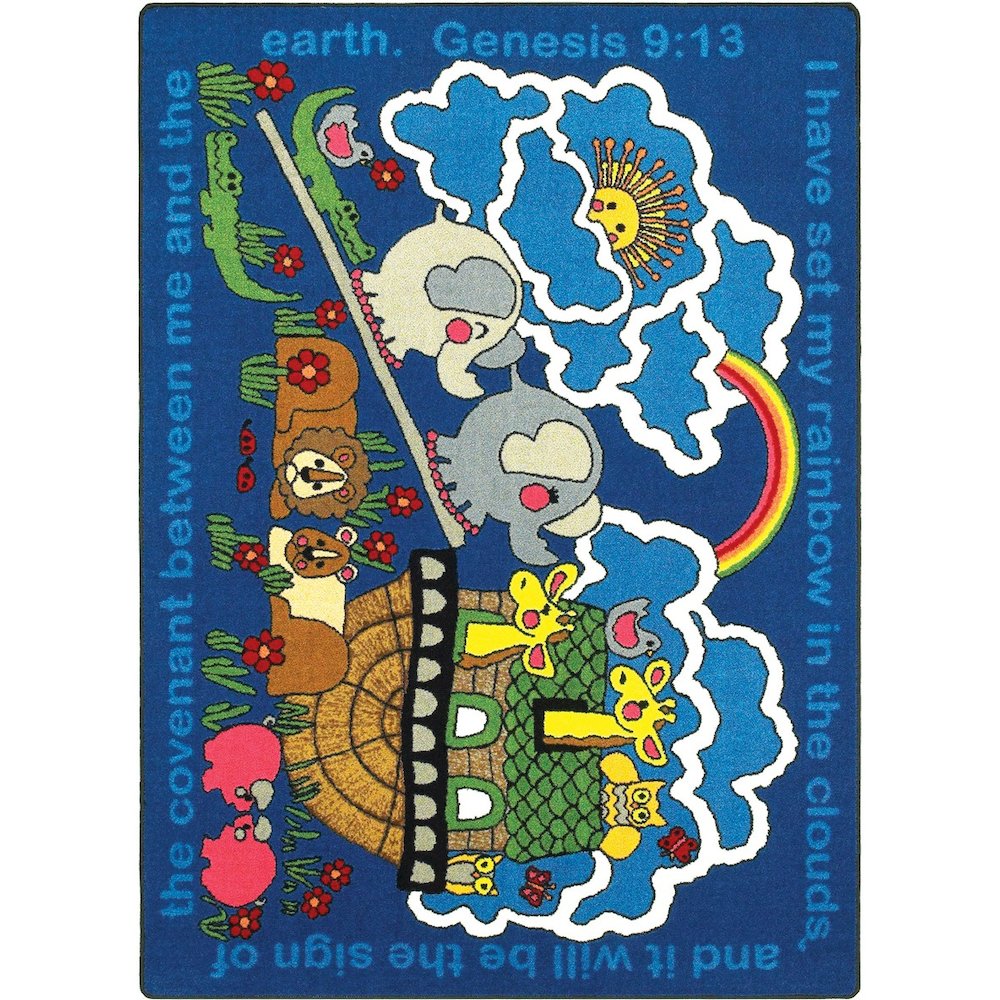 Kid Essentials Rainbow's Promise 3'10" x 5'4" Area Rug in Color Multi