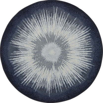 Kid Essentials Rare Earth 5'4" Round Area Rug in Color Night Sky